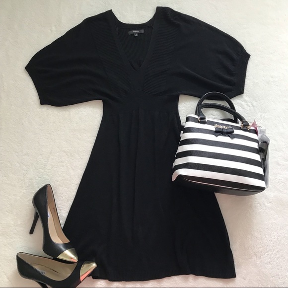 short black sweater dress